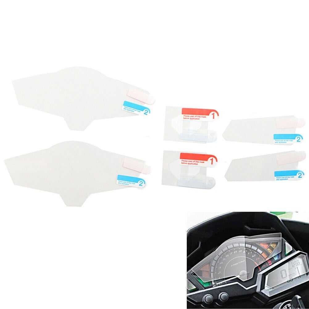 Cluster Scratch Protection Film Screen Protector for Kawasaki Ninja 300 (2013–2019)
