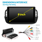 Android 15 Car Stereo 2+64GB for Fiat 500 (2007–2015) CarPlay GPS WIFI