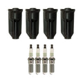 Set of 4 NGK G-Power Platinum Spark Plugs & Coil Boots for Colorado Canyon (2015–2022)