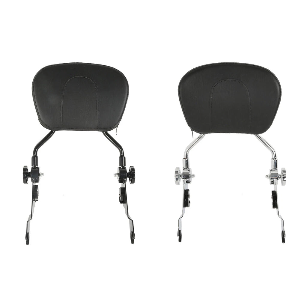 Adjustable Backrest Sissy Bar for Harley Street Glide (2009–2025) Chrome/Black