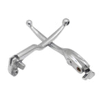 Set of 2 Silver Hand Levers Clutch Brake for Honda CBR 600RR (2003–2006)