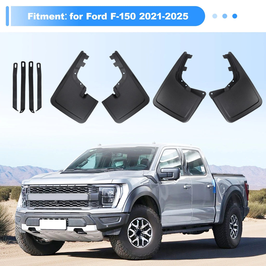 Set of 2 Splash Guards Mud Flaps for Ford F-150 (2021–2025) ML3Z16A550AA