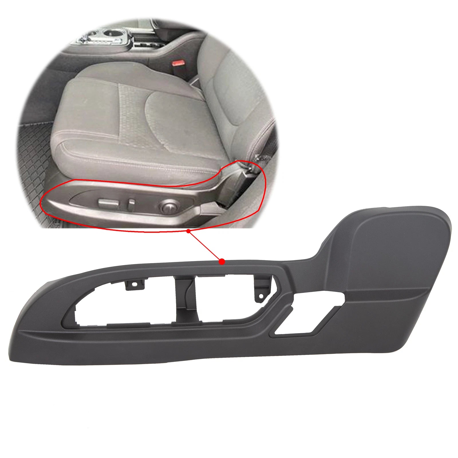 Driver Seat Switch Bezel Trim for Acadia Traverse Enclave (2009–2017) #25941769