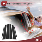 Set of 6 Car Door Pillar Window Trim for Toyota Avalon (2005–2012) Black