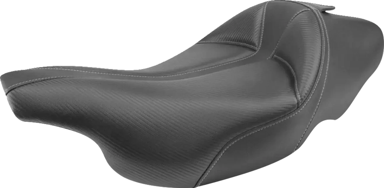SADDLEMEN Dominator Solo Seat for Harley Davidson (w/o Backrest, Black)