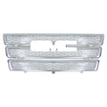 CHROME Grille Overlay 3 Bar Inserts Covers Denali Style for 10-15 GMC TERRAIN