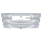 CHROME Grille Overlay 3 Bar Inserts Covers Denali Style for 10-15 GMC TERRAIN