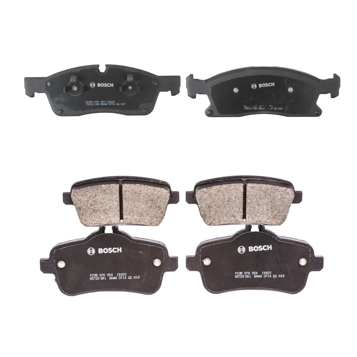Bosch Quietcast Brake Pad Kit for Mercedes X166 GL350 GL450 (2013–2019)