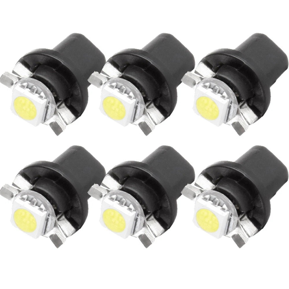 6PCS B8.5D 5050 SMD Dashboard Gauge Speedo Indicator Lights for Car