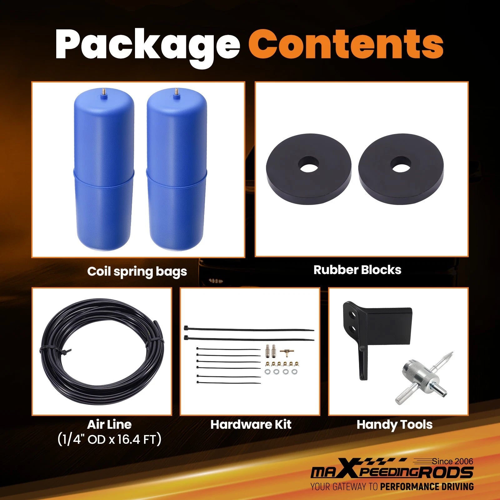 Rear Air Spring Bags Kit for Dodge Ram 1500 (2009–2010)