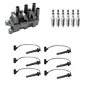 Set of 6 Denso Ignition Coil Wires & NGK Iridium Spark Plugs for Taurus