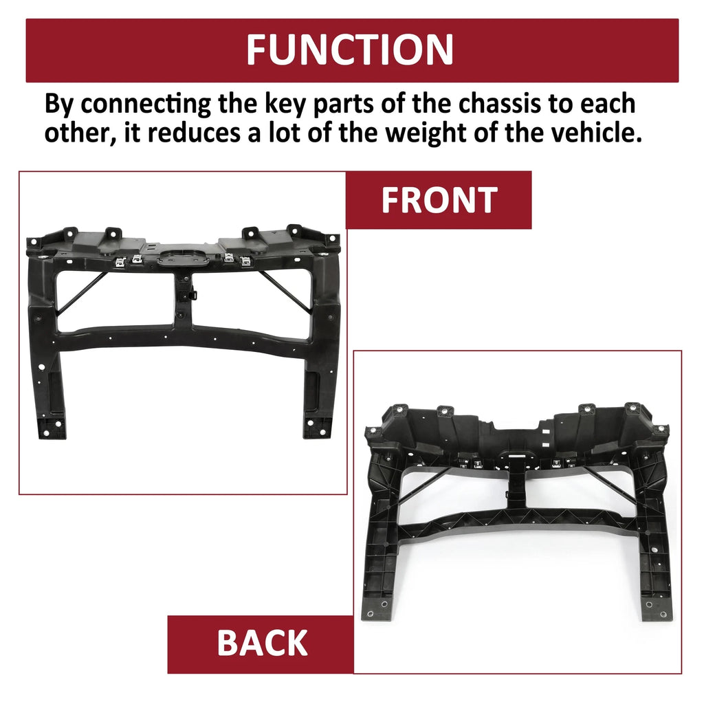 Radiator Support Bracket for Chrysler 200 (2015–2017) Black