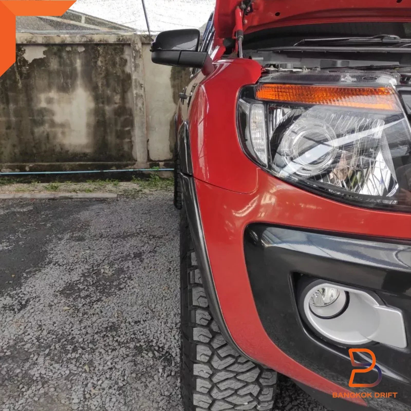 3" Grey Wildtrak Slim Fender Flares for Ford Ranger T6 PX (2012-2014)