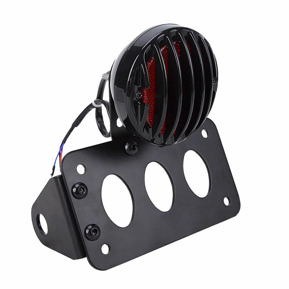 Side Mount License Plate Bracket with Brake Tail Light for KTM Yamaha
