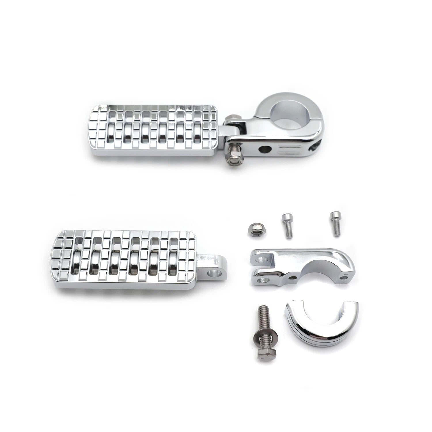1.25" Racing Dominator Footpeg Rest Kit w/ P-Clamp for Honda GoldWing GL1800 (2015)