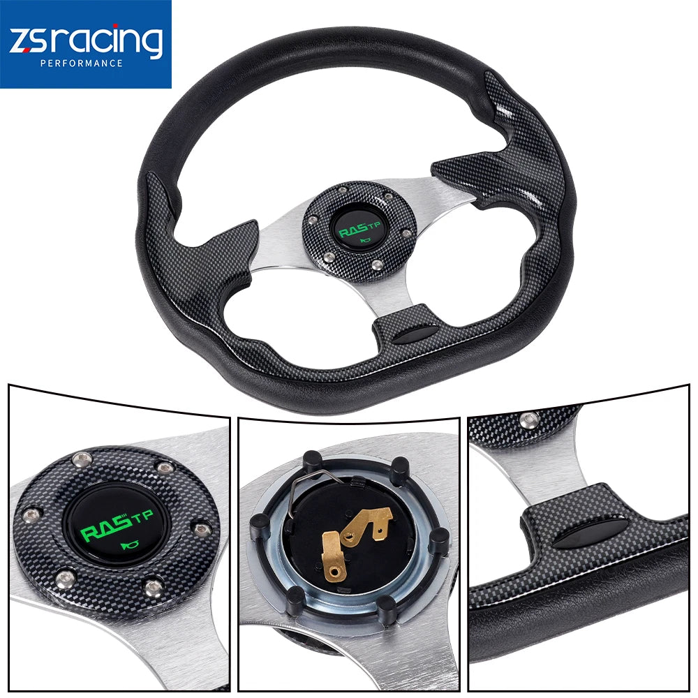 13" Black Steering Wheel for EZGO/Club Car/Yamaha Golf Cart