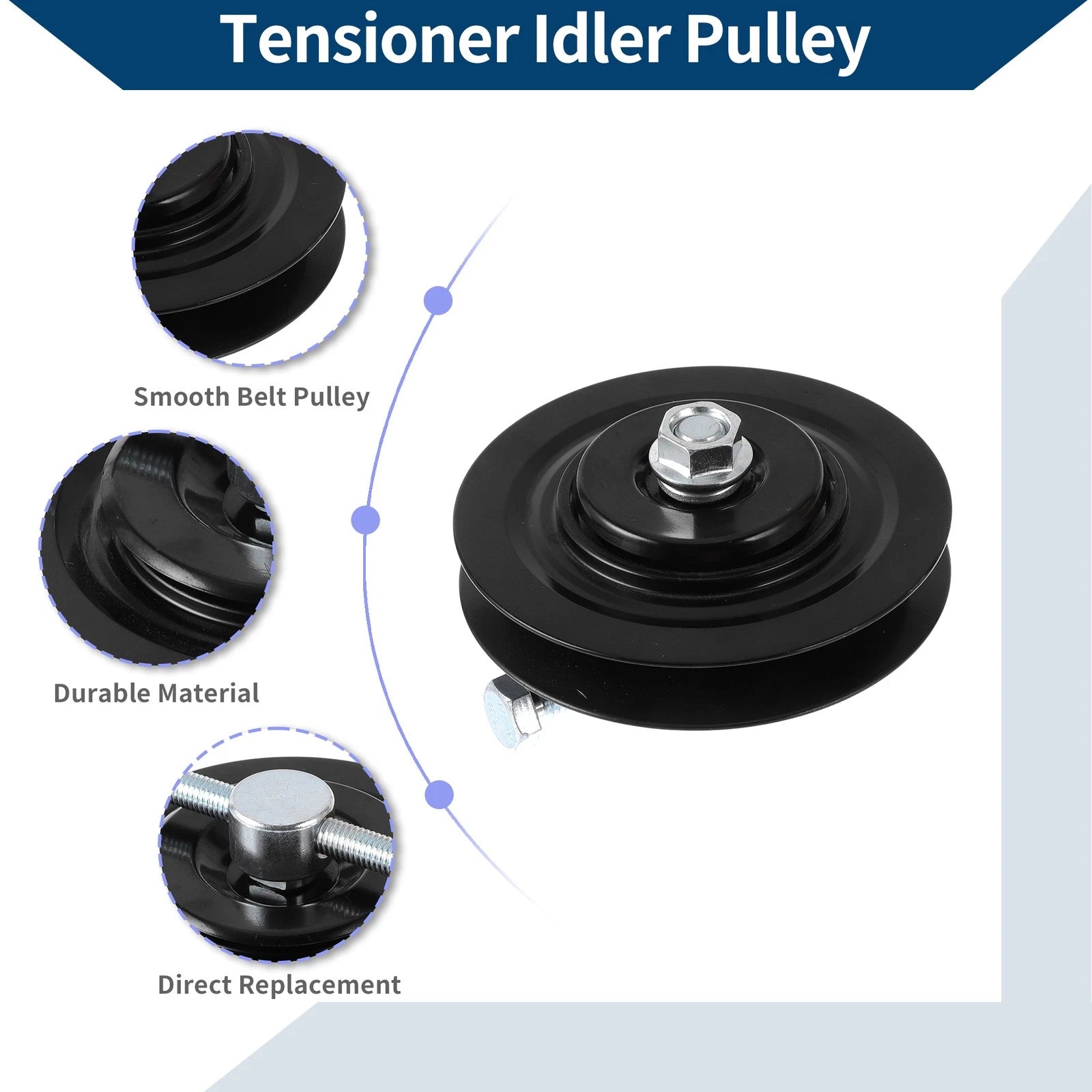 Drive Belt Idler Pulley for Toyota Pickup (1987–1995) No. 44350-35010