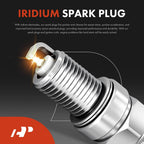 1x Ignition Coil & 8x Iridium Spark Plugs for Chevy Impala (2000â2020)