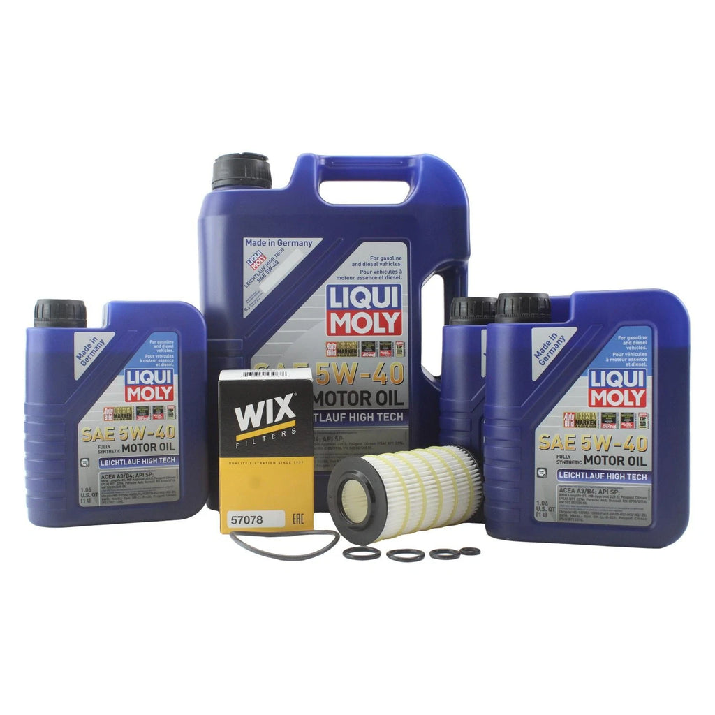 Oil Change Kit 8L Liqui Moly 5W-40 Wix for Mercedes C300
