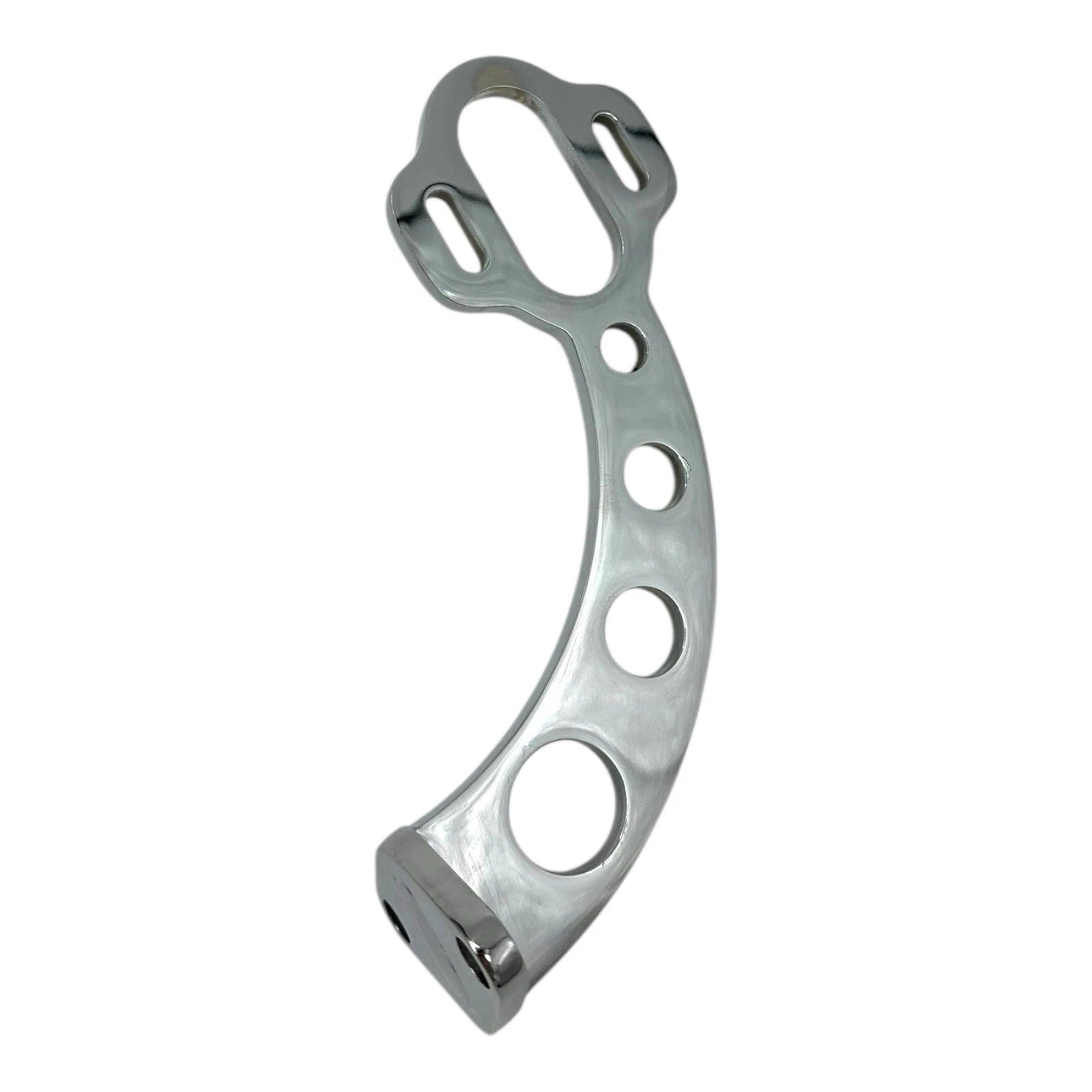 Custom Chrome Steel Brackets with Drilled Holes for Ford Tail Light (1933–1936)