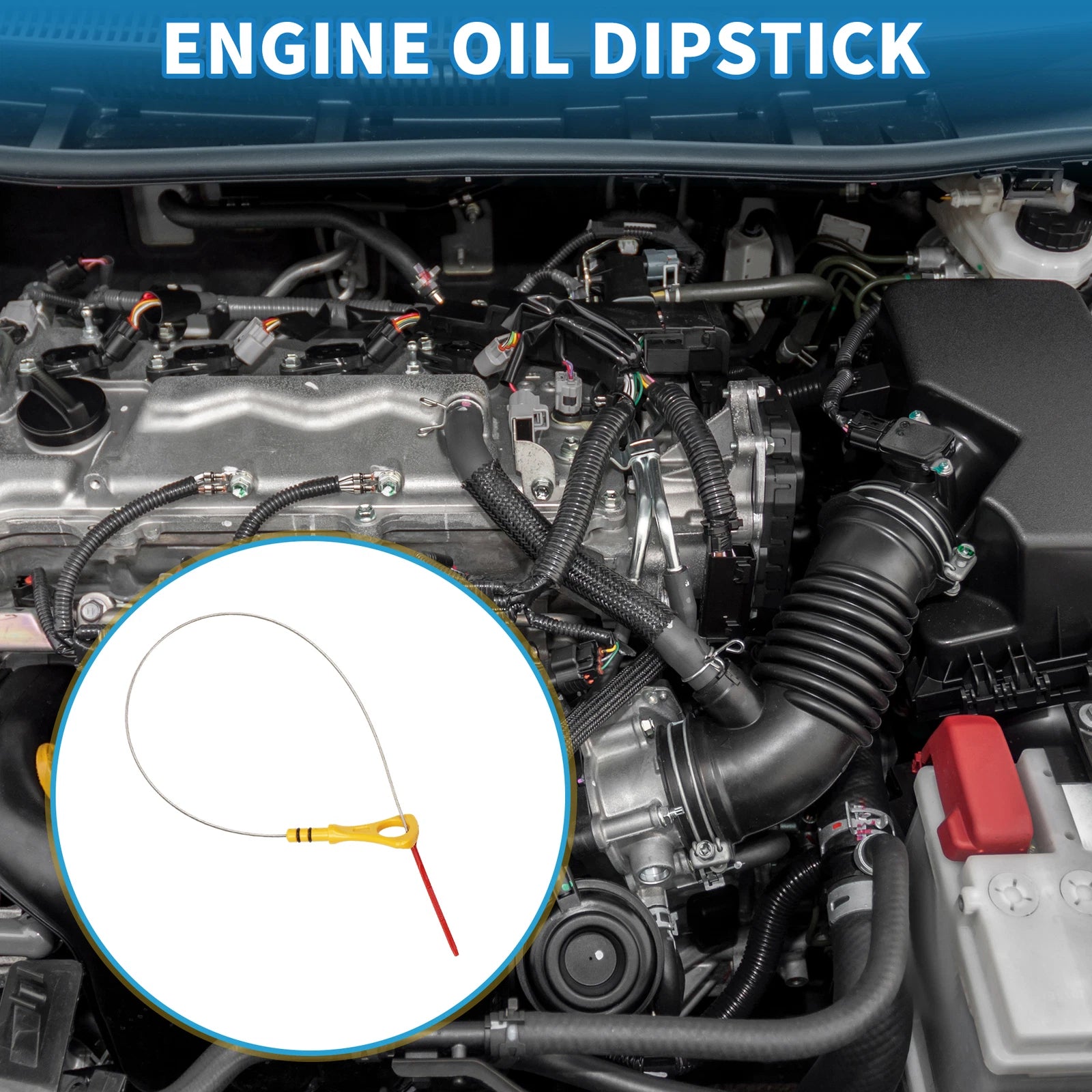 Engine Oil Dipstick No. 266112F000 for Hyundai Santa Fe (2012–2014)