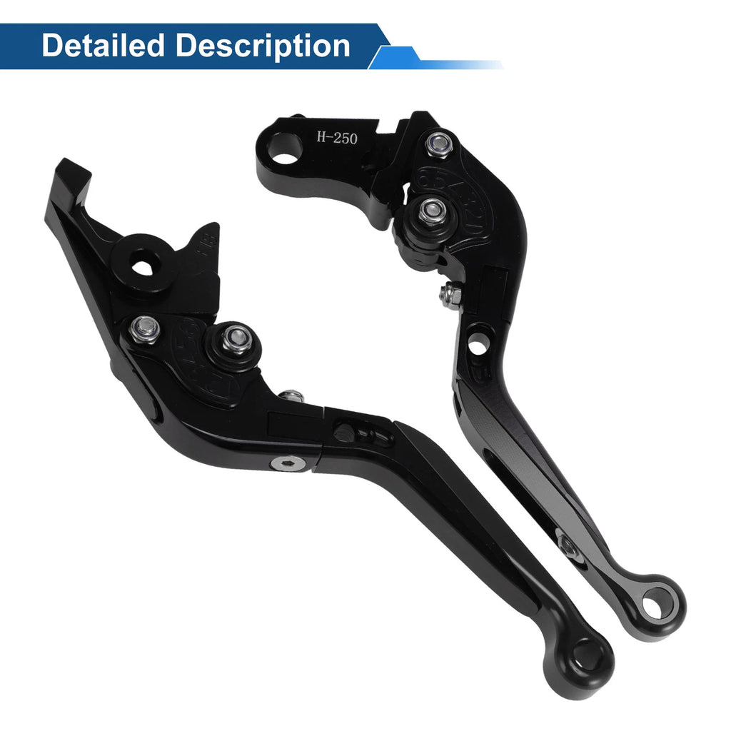 Adjustable Brake Clutch Lever for Honda Rebel 300 (2017–2022) Solid Black