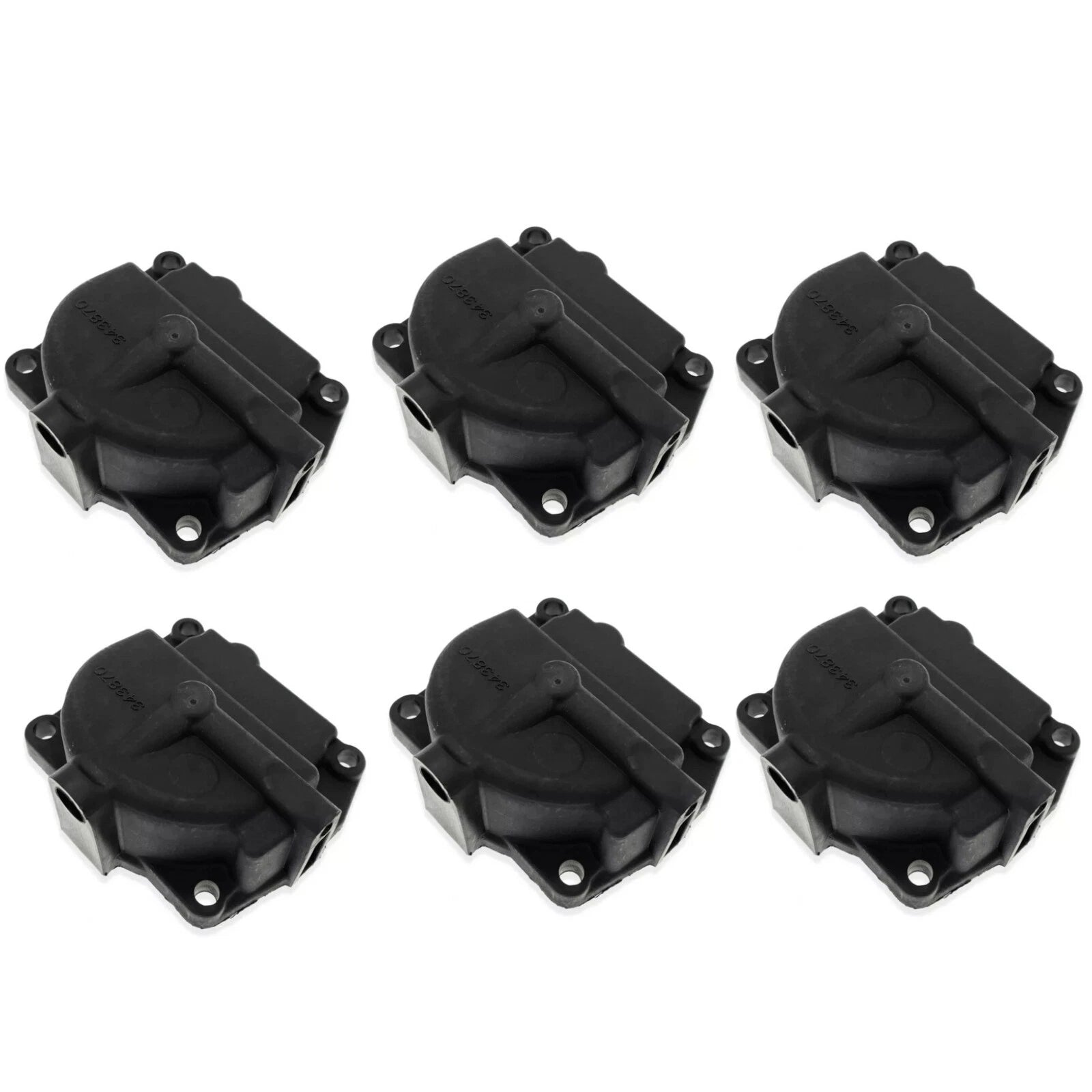 Set of 6 Carburetor Float Bowl Chambers for OMC Johnson Evinrude (433000, 766418)