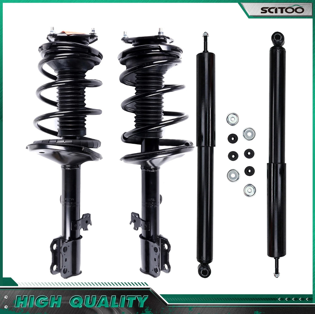 Set of 2 Front Struts & 2 Rear Shocks for Toyota RAV4 (2001–2005)