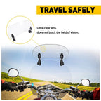 Set of 2 Adjustable Windshield Clip-On Extensions for Motorcycle