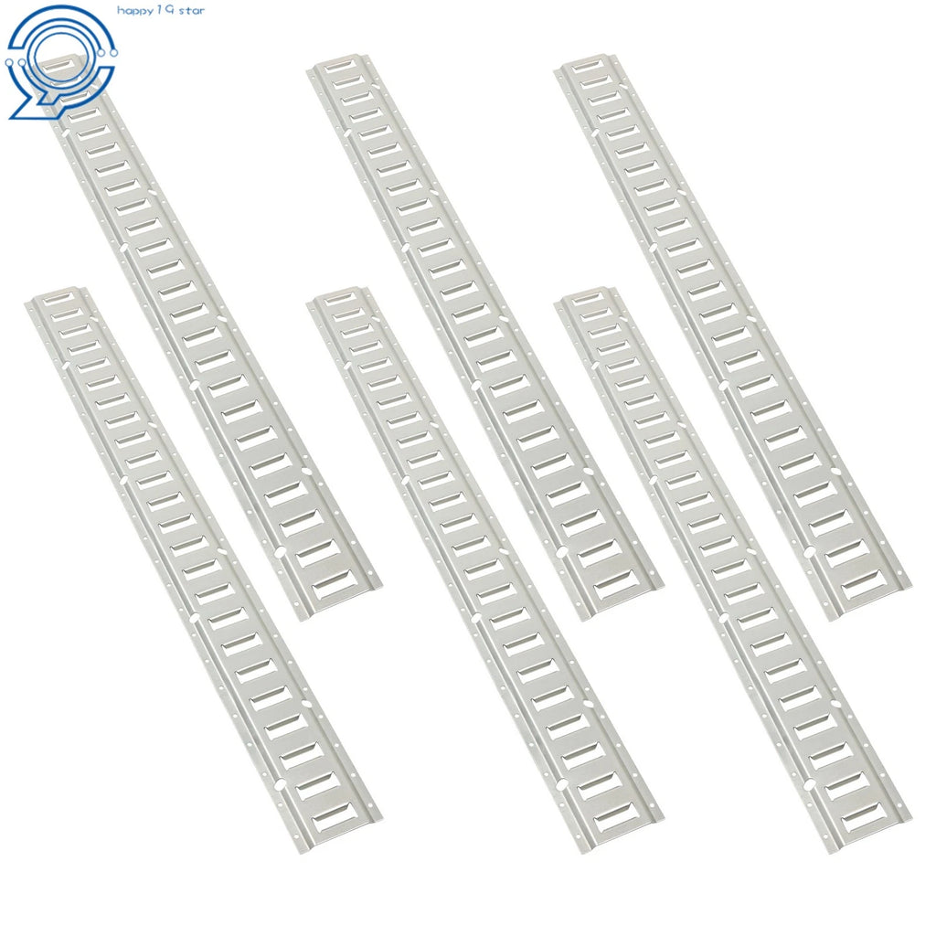 Set of 6 E Track Tie Down Rails for Garages Vans Trailers Motorcycle