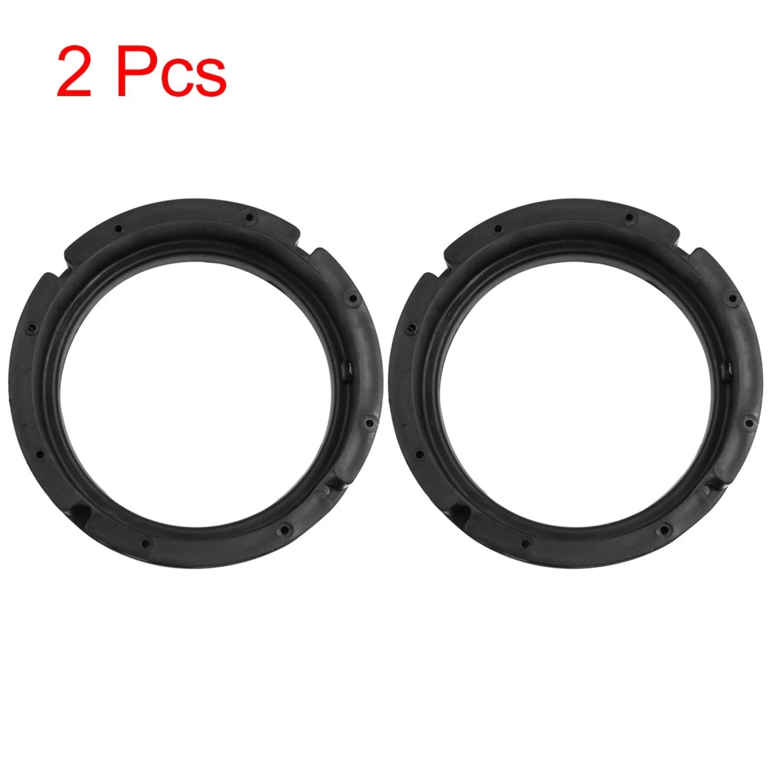 2X 6.5" Black Plastic Speaker Spacers for Volkswagen 