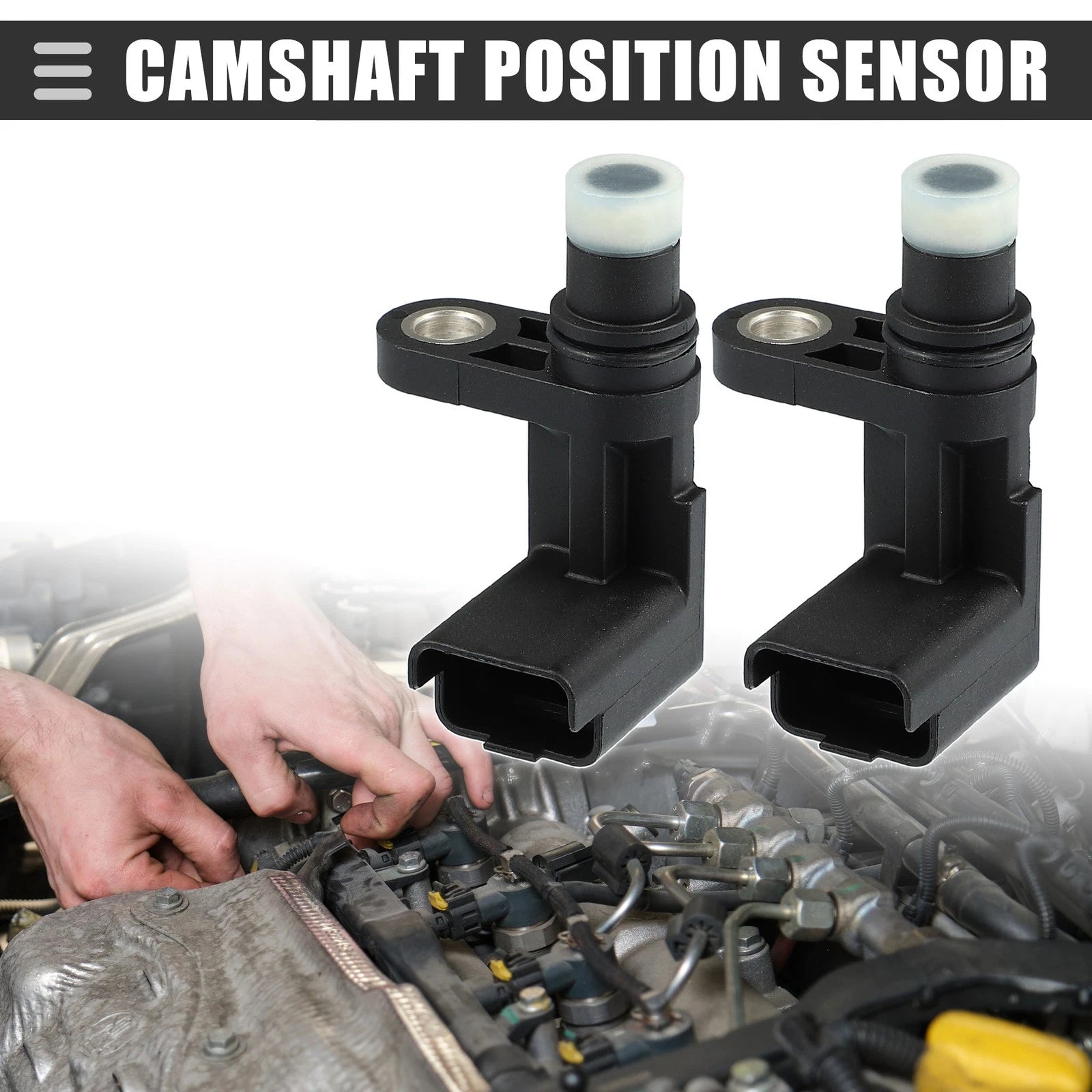 2X Camshaft Position Sensor for Mini Cooper (2010–2015) 13627588095