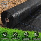 Set of 4 Landscape Weed Control Fabric Ground Cover Barrier Mat