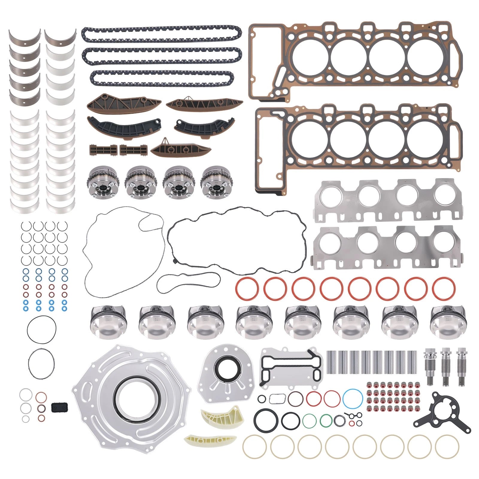 M177 4.0L Engine Pistons Gasket Bearing Timing Kit & VVT Gears for Mercedes-Benz (2017–2023)