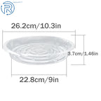 Set of 10 Round Plastic Drip Trays for Plant Pots (No Year Specified)