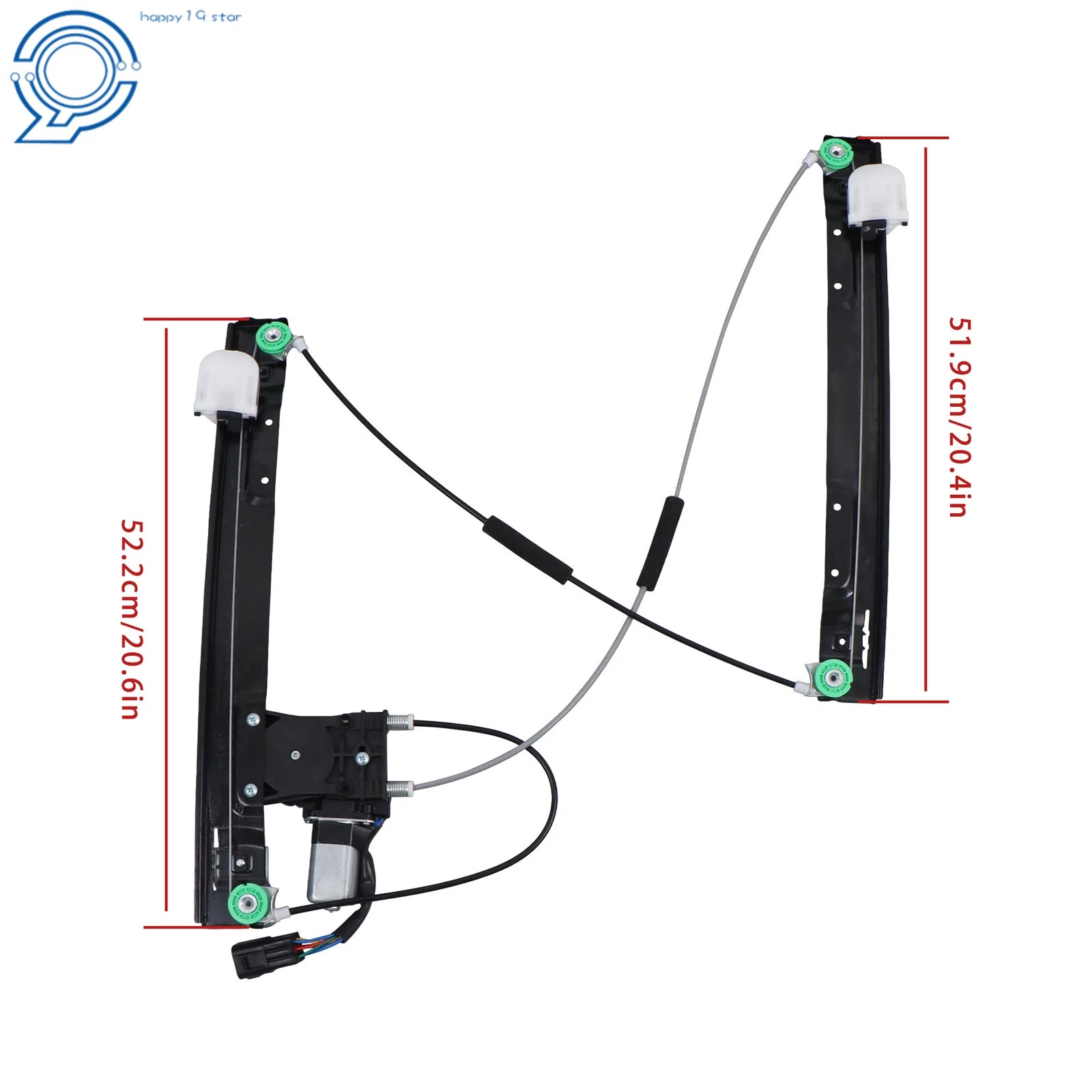 Front Left Power Window Regulator with Motor for Jaguar XF (2009-2015)