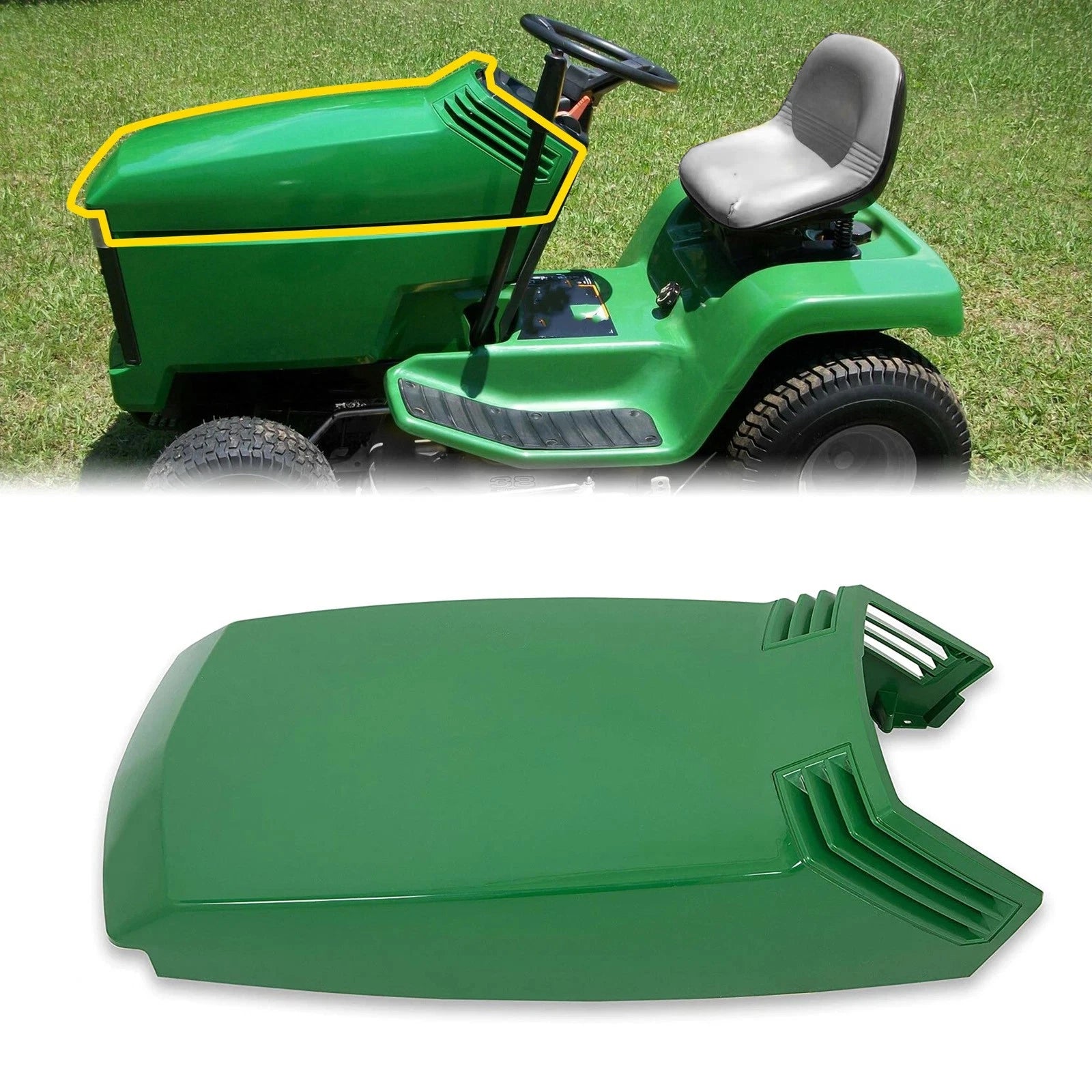 Upper Hood Kit for John Deere LX172 LX176 LX178 GT262 GT275 (AM132526)