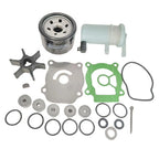 Service Kit for Suzuki DF25 V-Twin 25HP Outboard (Includes Water Pump, Impeller, Oil, Fuel Filter)