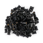 Set of 100 M4 Rubber Well Nuts for Fairing & Screen Fixing (8mm Hole)