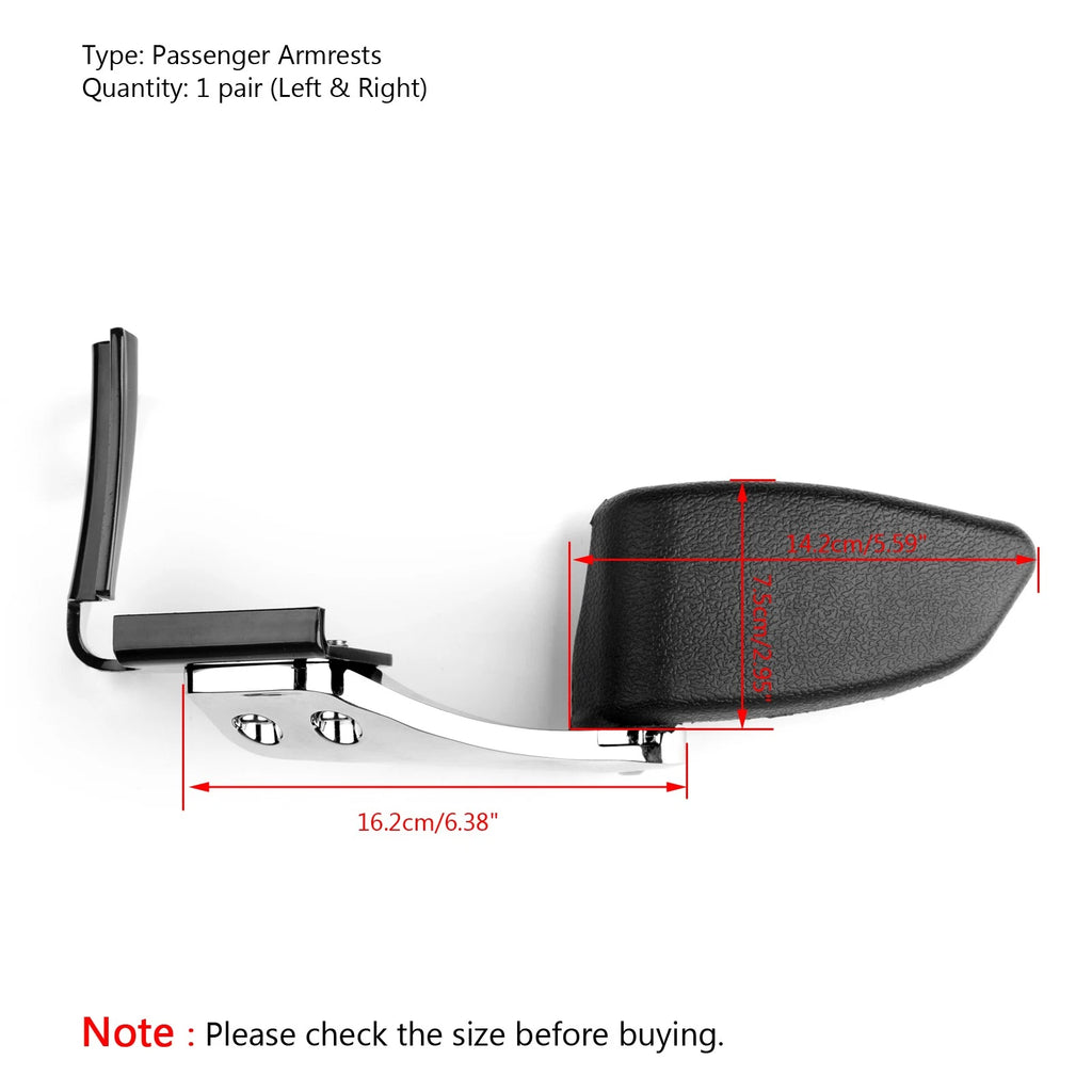 Stealth Passenger Armrests for Harley Touring Electra Street Glide Road King (1997–2013)