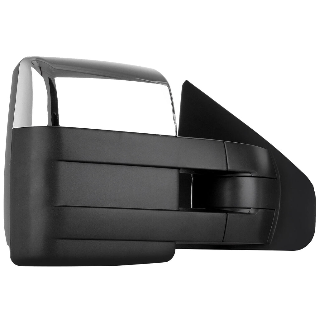 Set of 2 Chrome Power Heated Turn Signal Towing Mirrors for Ford F150 (2007–2014)