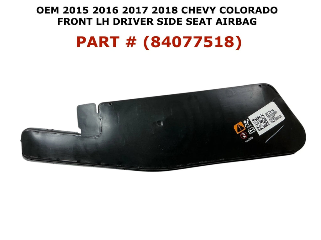 Front Left Seat Airbag for Chevy Colorado (2015–2018) BLACK 84077518