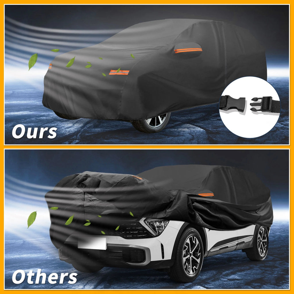 Waterproof Car Cover for Kia Sportage (190T-PU, Black)