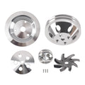 2 Groove Water Pump Crank Pulley Kit for Small Block Chevy 283/327/400
