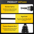 Rear CV Axle Shaft Assembly for Toyota RAV4 Venza 2.5L (2019–2023)
