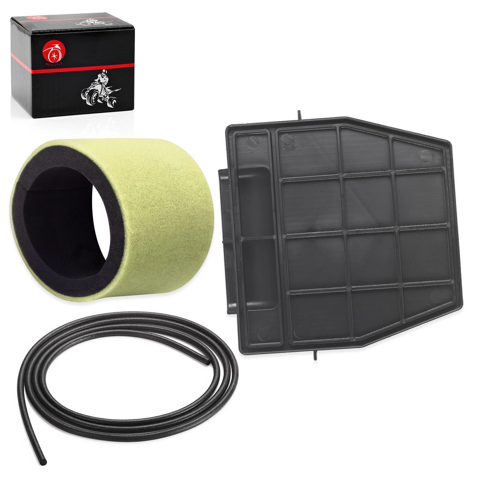 Air Box Lid and Air Filter for Kawasaki Bayou 220 1988–2002, Bayou 250 2003–2011