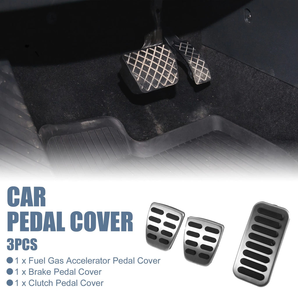 3pcs Accelerator & Brake Pedal Cover Set for Kia Forte (2010–2012)