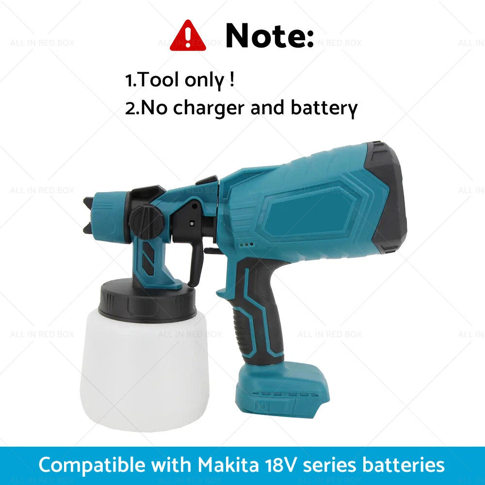 Cordless Electric Spray Gun for Makita Battery (Compatible Model)