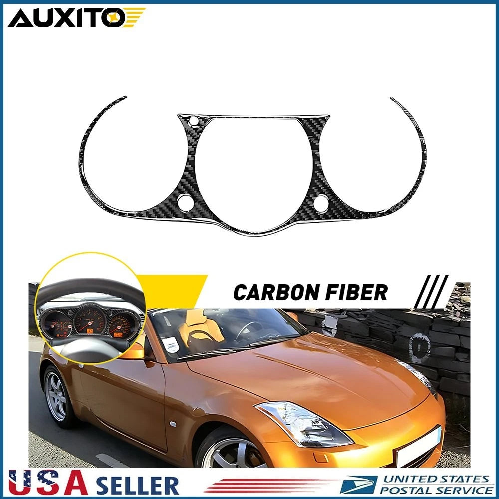 Carbon Fiber Inside Instrument Cluster Cover Panel for Nissan 350Z (2003–2009)