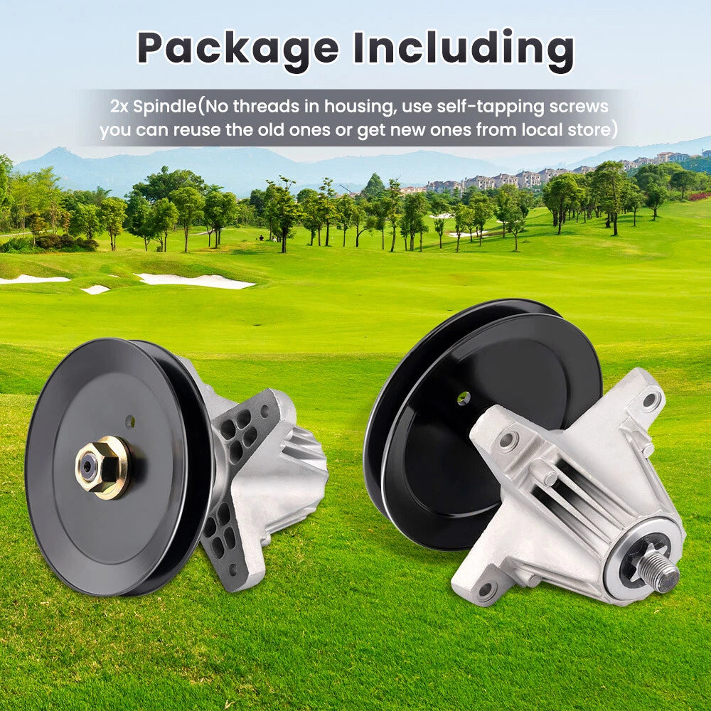 2-Pack Spindle Assembly with Pulley for MTD (2000–2002)